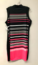 TAIL Black/Pink/White Stripe 1/4 Zip S/L Athletic Dress