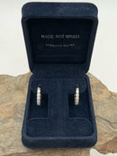 NEO NOVA Sterling & Moissanite Eternity Hoop Earrings