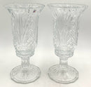 Pair of Towle Crystal Hurricanes