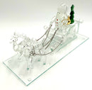 Crystal Santa in Sleigh