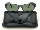 Persol Vintage Gunemtal Matte Rectangle Frame Polarized Lens Sunglasses