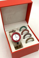 COACH Vintage Stainless Steel Signature Interchangeable Bezel Bracelet Watch