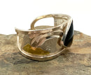 JUDIE RAIFORD Sterling & Onyx Cuff Bracelet