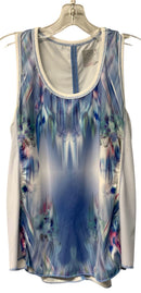 LUCKY IN LOVE Blue/White/Pink Tie Dye S/L Top & Athletic Skirt 2 PC