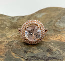14kt Rose Gold, Diamond & Danburite Ring