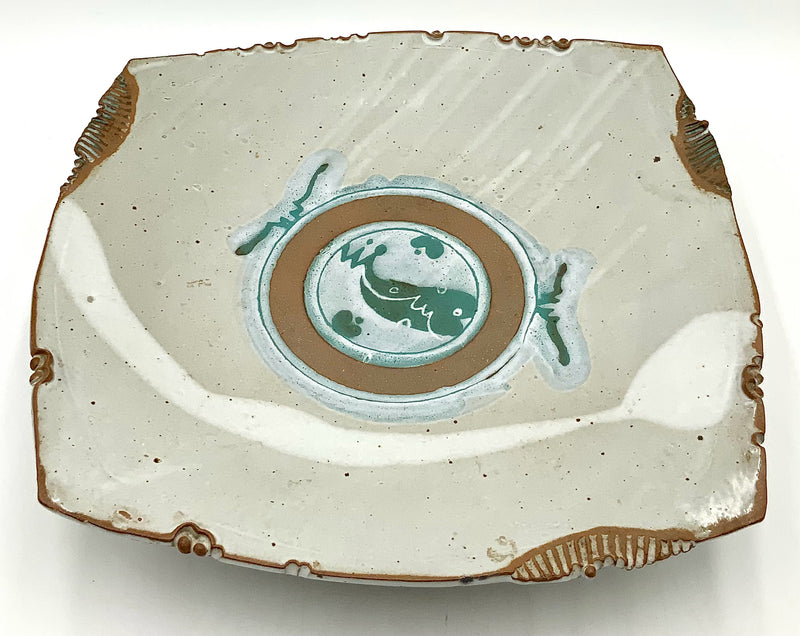 Anthony Stoneware Pedestal Platter