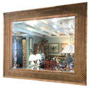 Large Gilt Mirror With Beveled Glass