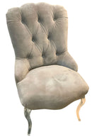 Pair of Caracole Glass Slipper Chairs