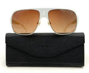 SAMA Pearlized & Yellow Titanium Frame Zuma Sunglasses