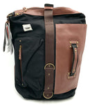 ANVANDA Black Canvas/Brown Lea "Great Freakin Bag" w/USB Carry All Bag