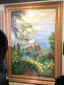 Extra Large Oil on Canvas in Gold Frame