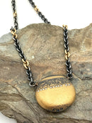JACOB KELEHER 18kt Gold/Sterling & Diamond Necklace