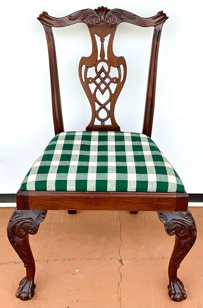 Set/6 Chippendale Clawfoot Dining Chairs