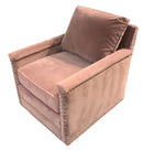 Belso Home Mauve Swivel Club Chair