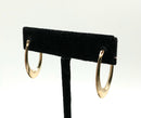 10kt Gold Oval Hoop Earrings