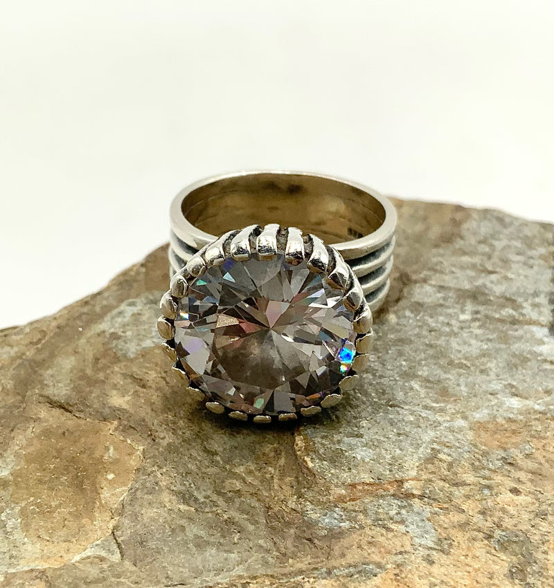 MAGIO Sterling & CZ Ring