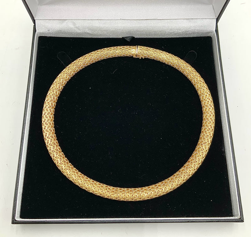 14kt Gold Woven Collar Necklace