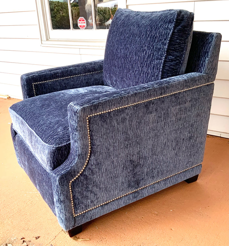 Bernhardt Upholstered Club Chair with Nailhead Trim