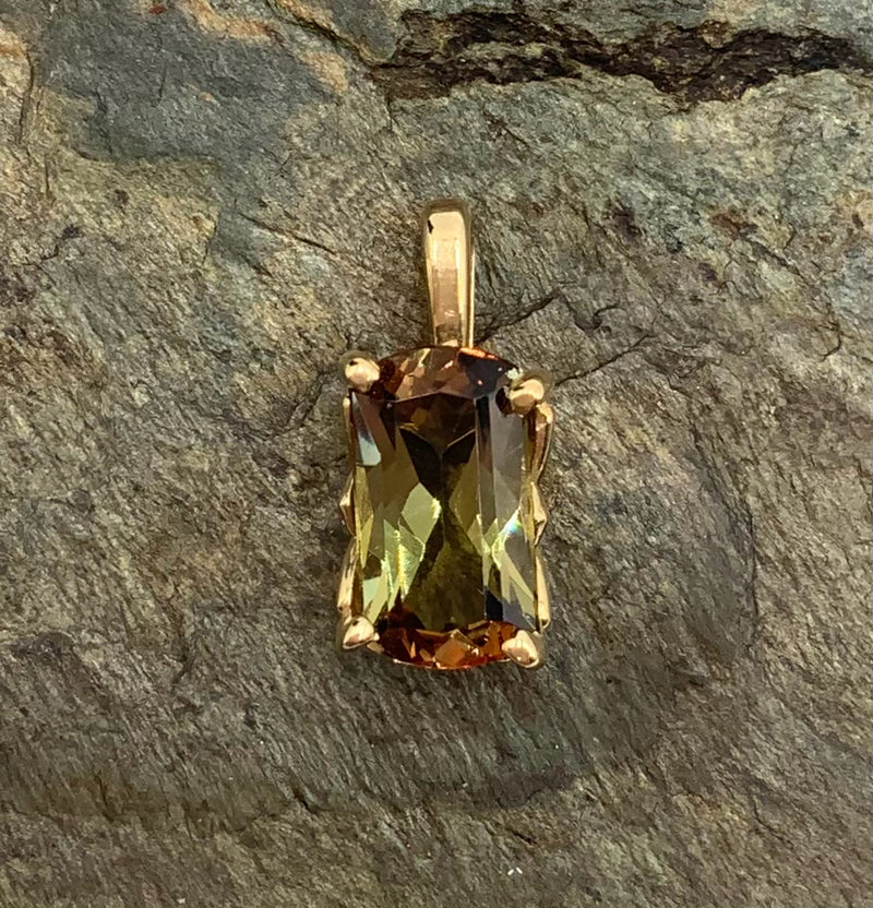 14kt Gold & Precious Topaz Pendant