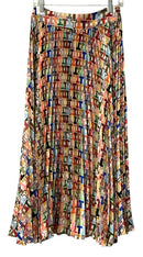 TIG RENATA FIGUEIREDO Multi Geo Print Pleated Skirt