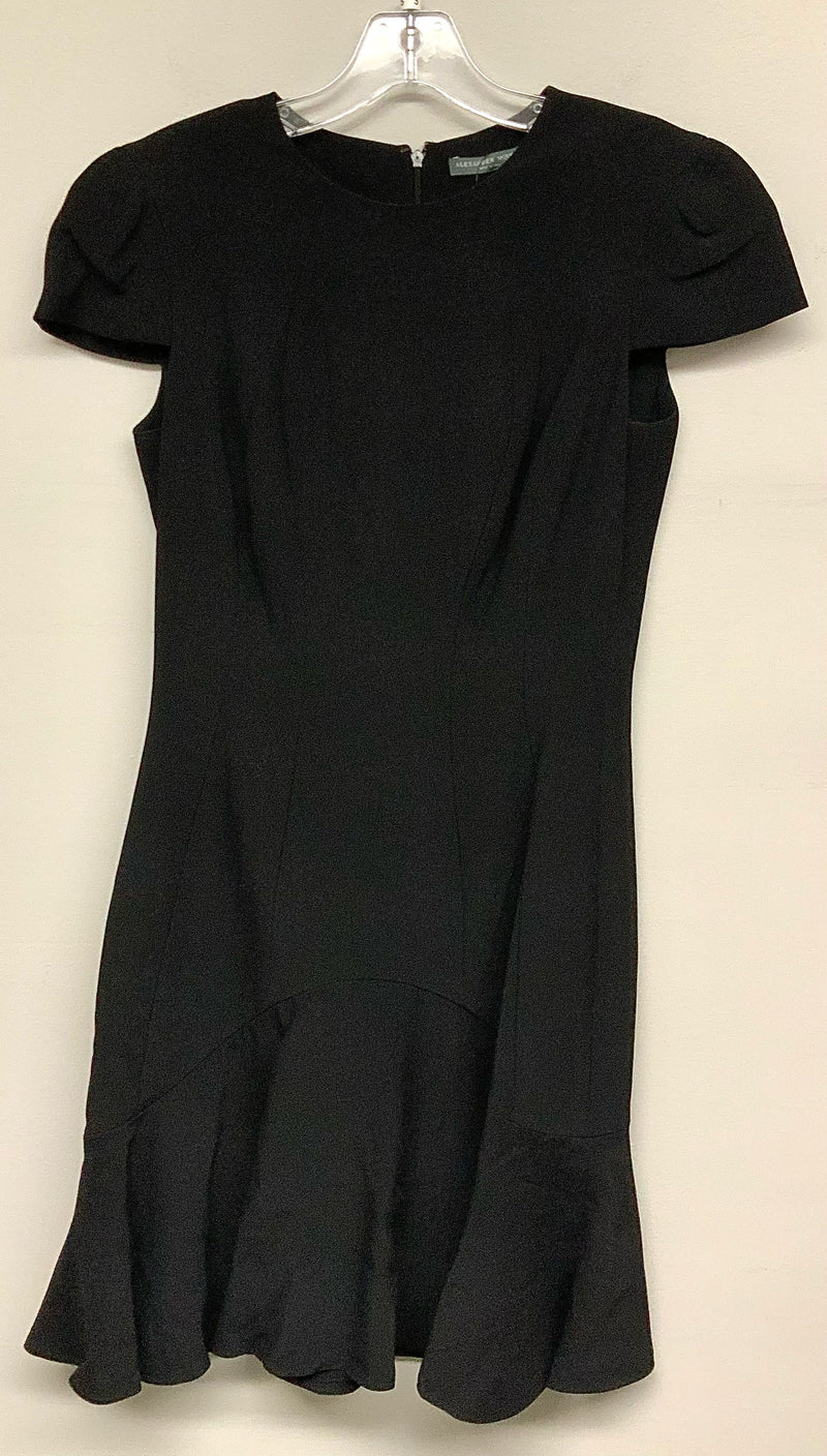 ALEXANDER MCQUEEN Black Cap Slv Dress