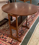 Biggs Mahogany Drop Leaf Tea Table