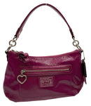 COACH Poppy Orchid Patent Leather Mini Shoulder Bag