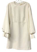 FLORA BEA White Puff L/S Dress