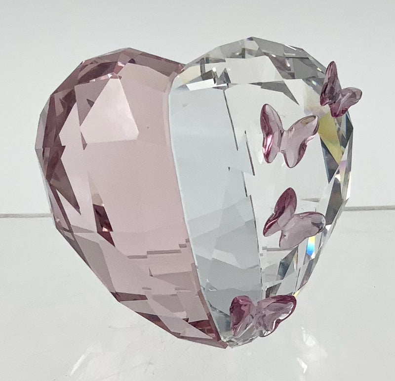 Swarovski Crystal Love Heart with Butterflies