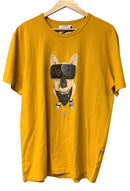 COCA COLA A.RT Goldenrod Cotton Blend Frenchie Graphic S/S Tee
