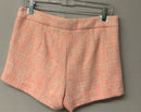 TRINA TURK Neon Pink/Cream Tweed Shorts