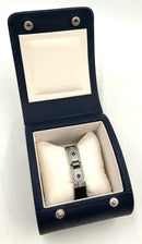 PHILIP STEIN Stainless Steel/Diamond/Rubber Teslar Wellness Bracelet
