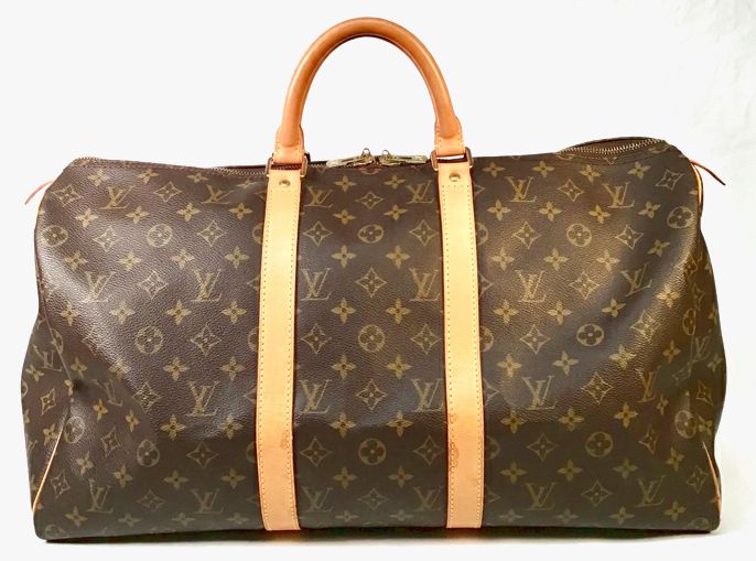 LOUIS VUITTON Monogram Canvas Keepall 55 Duffle Bag