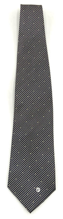 VERSACE Black Gold Floral Medusa Silk Tie