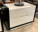 ASIS CB2 Beaufort Whitewashed Wood 2 Drawer Nightstand