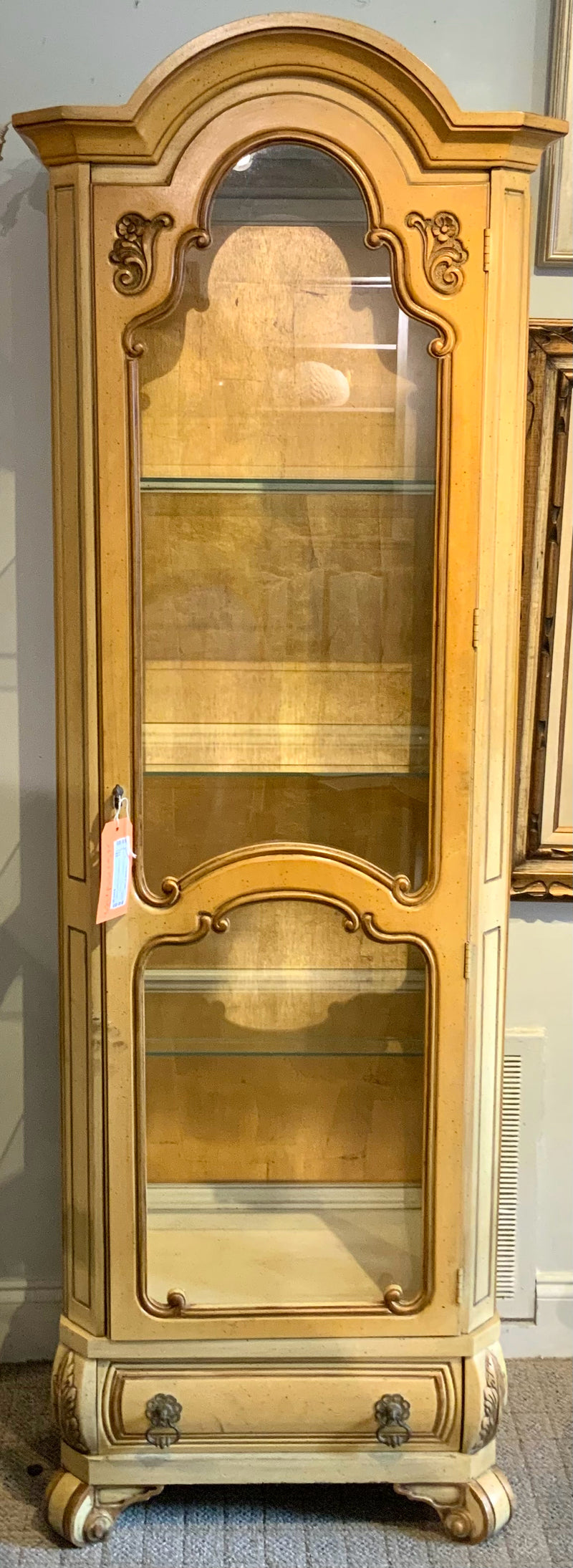 Vintage French Style Curio Cabinet