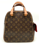 LOUIS VUITTON Vintage Monogram Canvas Leather Trim Excentricite Handbag