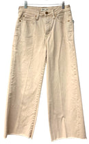 OAT NEW YORK Tan Raw Hem Wide Leg Jeans