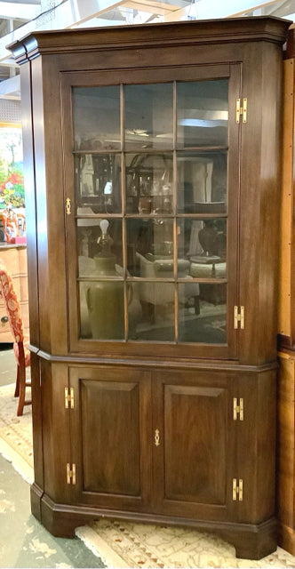 Vintage Henkel Harris Cherry Corner Cabinet