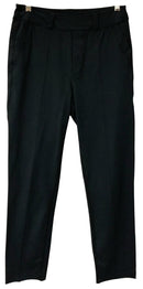 FRANK & EILEEN Black Cotton Straight Leg The Lab Pull On Pants