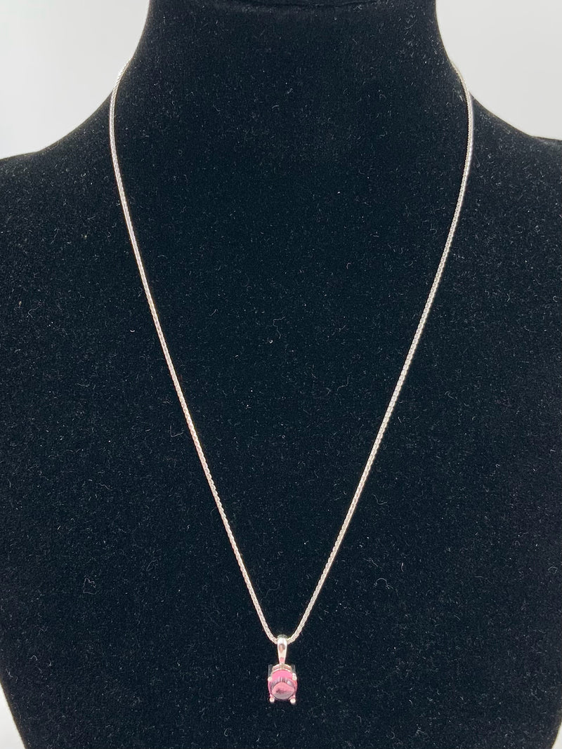 14kt/10kt White Gold & Tourmaline Necklace