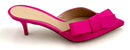 GIANVITO ROSSI Fuchsia Satin Bow Mules 37