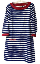 CABANA LIFE Red/White/Blue Stripe 3/4 Sleeve Shift Dress