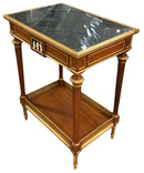 EJ Victor Neoclassical Occasional Table with Marble Top