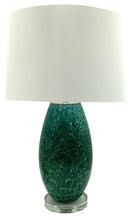 Contemporary Green Art Glass Lamp