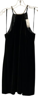 ALEX MARIE Black Velvet w/Rhinstone Collar Racer Back Dress
