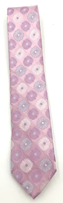 TED BAKER Pink Lavender Blue Floral Silk Tie