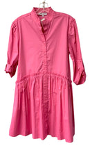 TAYLOR TILMAN Pink w/Ruffle Accents Tab Sleeve B/D Dress