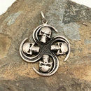 Artisan Sterling Skull Pendant