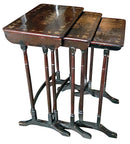 Set/3 Vintage Chinoiserie Nesting Tables